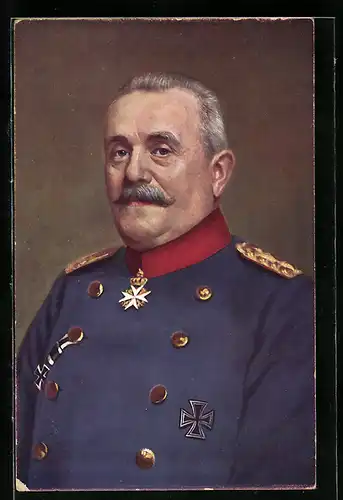 AK Heerführer, Portrait Generaloberst vn Woyrsch in Uniform mit Orden