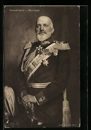 AK Generaloberst v. Heeringen in stolzer Haltung