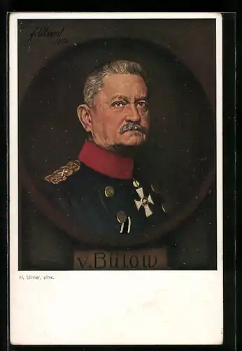 AK Heerführer von Bülow mit Uniform