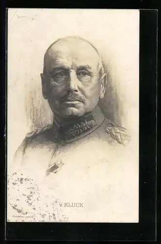AK Portrait Generaloberst von Kluck in Uniform
