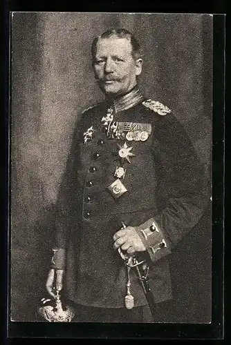 AK Portrait des Heerführers v. Einem in Uniform mit Orden