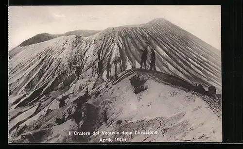 AK Vesuvio, Il Cratere del Vesuvio dopo l`Eruzione, April 1906