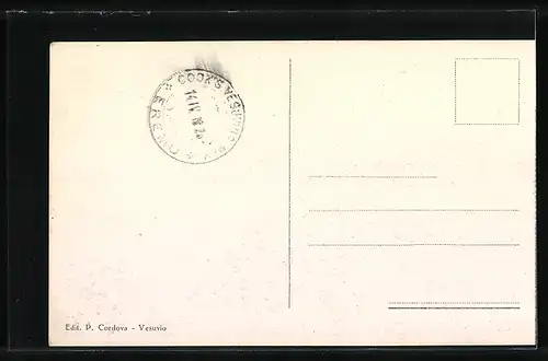 AK Vesuvio, Il cratere centrale in eruzione