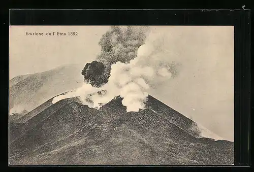 AK Eruzione dell` Etna 1892