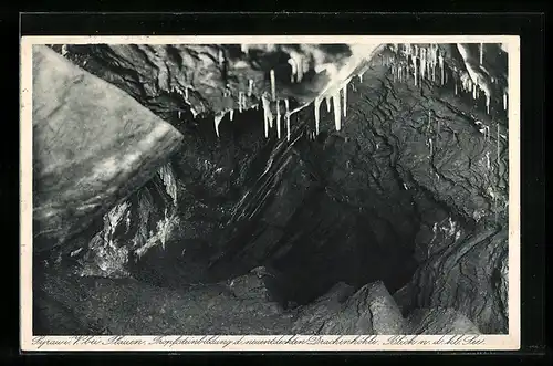 AK Drachenhöhle Syrau, Tropfsteinbildung