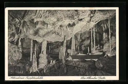 AK Attendorn, Tropfsteinhöhle, Die Alhambra-Grotte