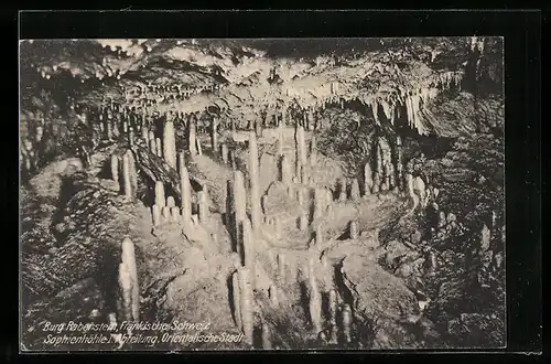 AK Burg Rabenstein, Sophienhöhle, Orientalische Stadt