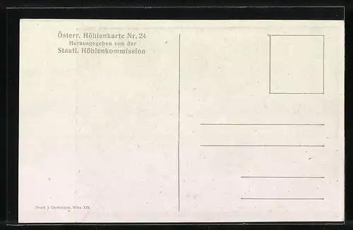 AK Obertraun, Dachstein-Rieseneishöhle, Blick aus dem Höhlenportal