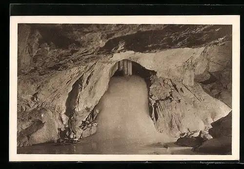 AK Werfen /Salzburg, Eisriesen-Unterwelt im Tennengebirge, Odinsaal, Glocke