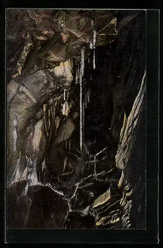 AK Rübeland i. Harz, Hermannshöhle, 8000 jährige Säule