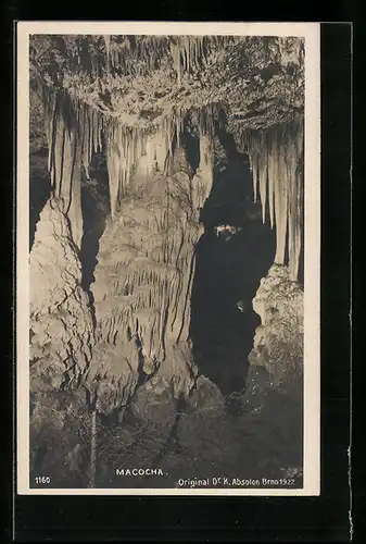 AK Ansicht der Höhle Macocha