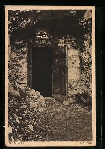 AK Streitberg /Fränkische Schweiz, Binghöhle, Eingang