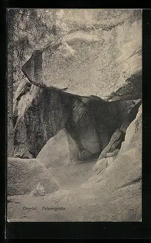 AK Okertal, Blick auf Felsengrotte