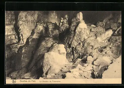 AK Grottes de Han, Le Boudoir de Proserpine, das Ankleidezimmer der Proserpina
