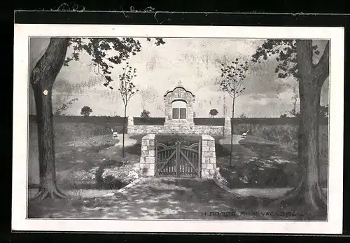 AK Altenesch-Deichshausen, Blick zum Ehrenmal