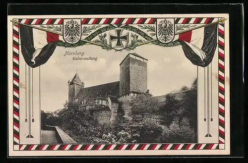 AK Nürnberg, Kaiserstallung, Wappen