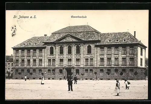 AK St. Johann a. S., Blick zur Gewerbeschule