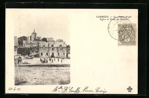 AK Saint Angel, Eglise et Ecole de Garcons