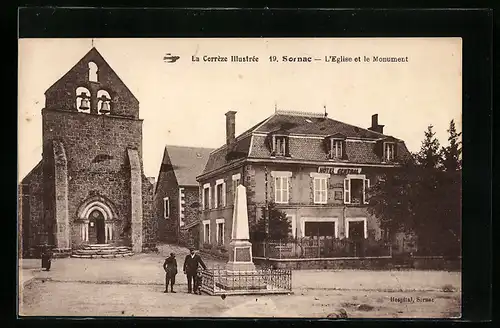 AK Sornac, L`Eglise et le Monument