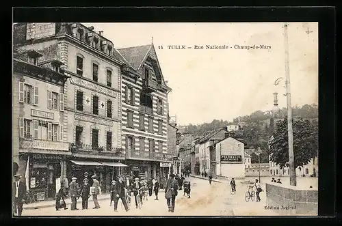 AK Tulle, Rue Nationale, Champ-de-Mars