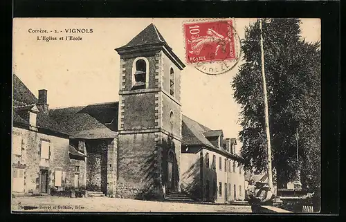 AK Vignols, L`Eglise et l`Ecole