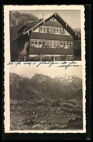 AK Oberstdorf, Hotel-Villa Steinröse im Wiesenweg