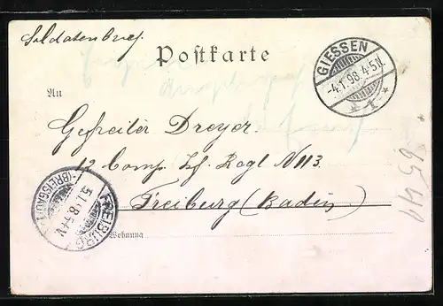 Lithographie Kiel, Marine Academie, Ortsansicht mit Schiffen