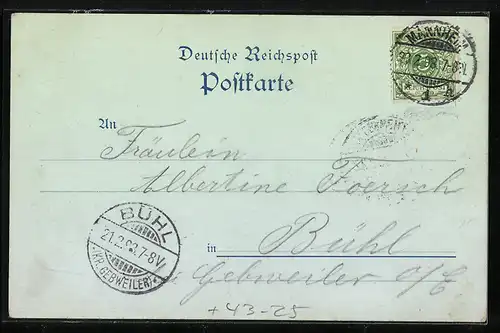 Künstler-AK Mannheim, Schnitter- & Winzerfest der Mannheimer Liedertafel 1898, Strassenumzug