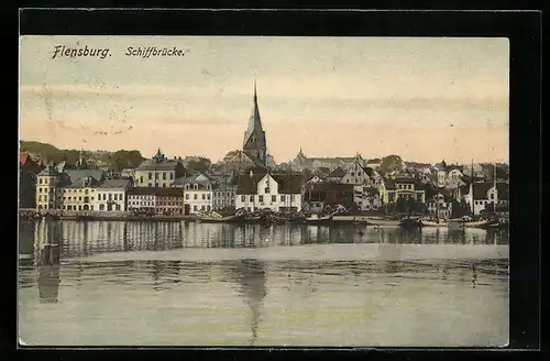 AK Flensburg, an der Schiffbrücke