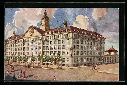 AK München, Schule und Institut des Angerklosters, Blumenstrasse 26