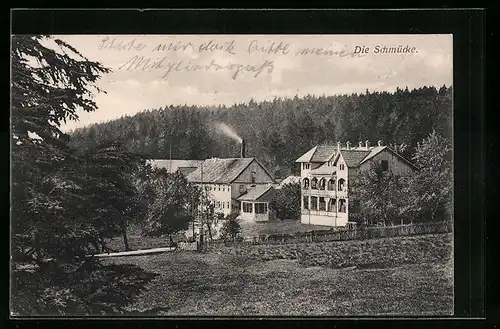 AK Gehlberg, Gasthaus Schmücke, Aussenansicht