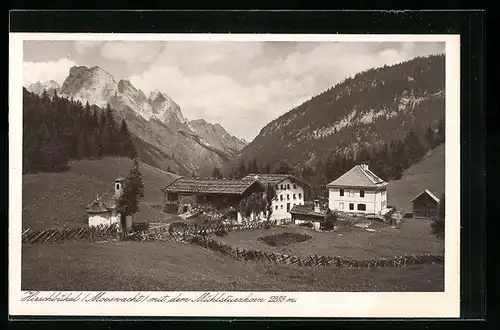 AK Hirschbühel /Mooswacht, Ortsansicht mit dem Mühlstuezhorn
