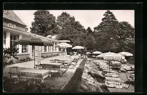 AK Plön am See, Restaurant Fegetasche, See-Terrassen
