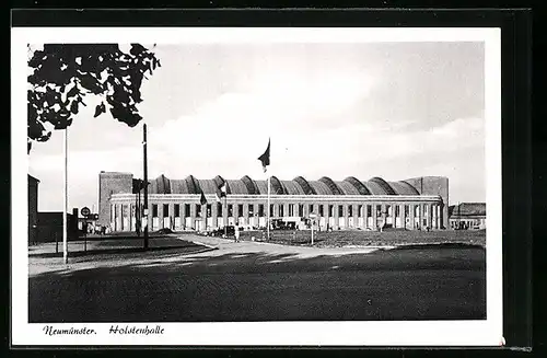 AK Neumünster, Frontalansicht Holstenhalle