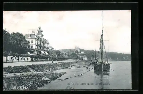 AK Remagen / Rhein, Hotel Fürstenberg am Rheinufer