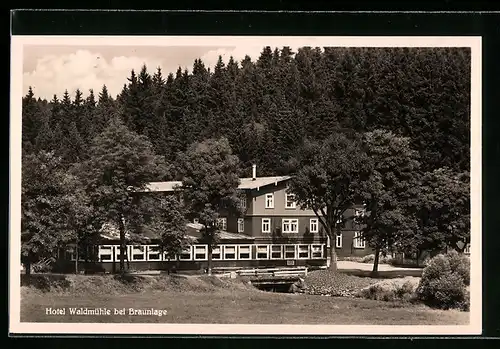 AK Braunlage / Harz, Hotel Waldmühle