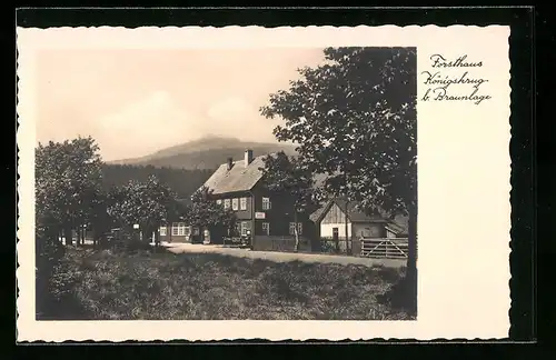 AK Braunlage / Harz, Forsthaus Königskrug