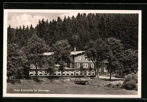 AK Braunlage / Harz, Hotel Waldmühle