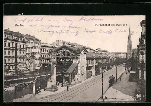 AK Berlin-Schöneberg, Hochbahnhof Bülowstrasse