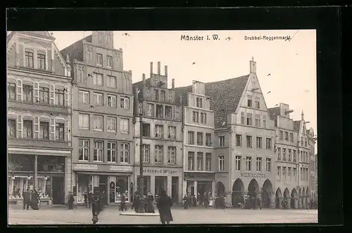 AK Münster i. W., Drubbel-Roggenmarkt