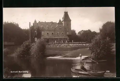 AK Münster, Blick auf das Schloss Boniburg