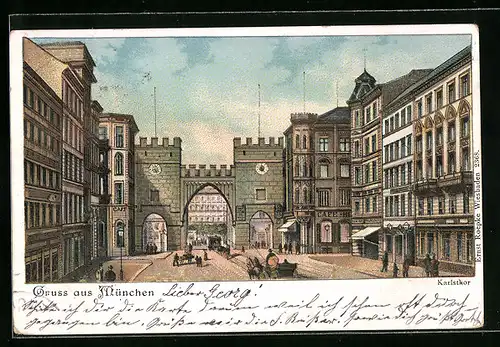 AK München, am Karlsthor