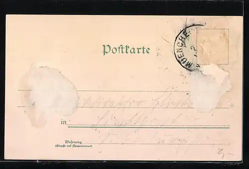 Künstler-AK Gottfried Graf: München, Blick durch das Karlstor