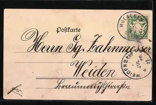 AK München, Blick auf den Victualien-Markt