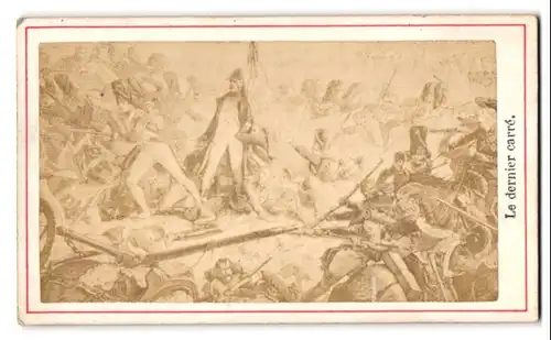 Fotografie Gemälde Szene aus der Schlacht bei Waterloo