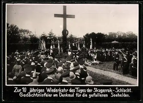 Fotografie 10 jähriges Gedenken der Skarerrak-Schacht, Gedächtnisfeier am Denkmal für die gefallenen Seehelden
