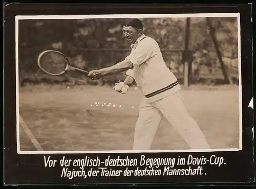 Fotografie Tennis Davis Cup, Najuch Trainer der deutschen Mannschaft