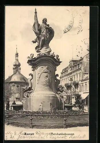 AK Rastatt, Der Bernhardusbrunnen