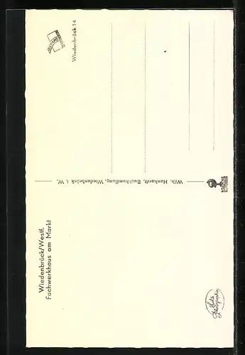 AK Wiedenbrück /Westf., Fachwerkhaus am Markt