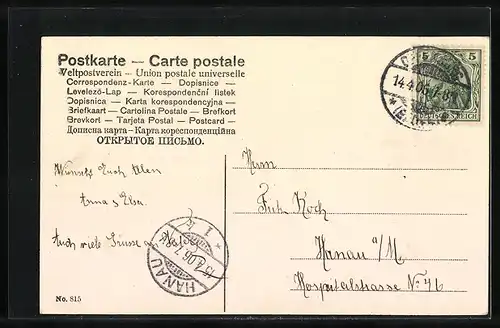 AK Mädchen in Osterhasen-Kutsche